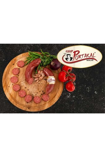 Kasap Portakal Sucukları Acısız Dana Sucuğu Kangal 2 kg