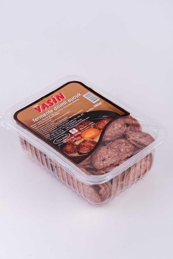 Yasin Fermente Acısız Dana Sucuğu Dilim 480 gr