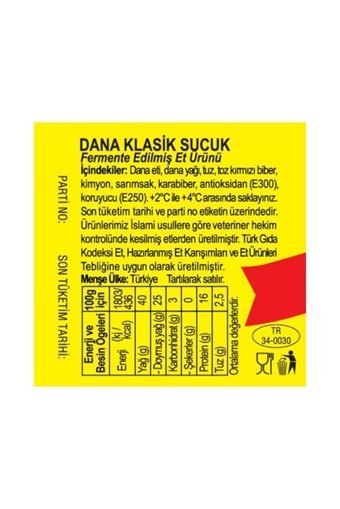 Apikoğlu Acısız Dana Sucuğu Kangal 1.4 gr