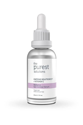 The Purest Solutions Caffeine 5% + Vitamin C Aydınlatıcı Kırışıklık Karşıtı Göz Altı Torba Karşıtı Gece Gündüz Serumu 30 ml