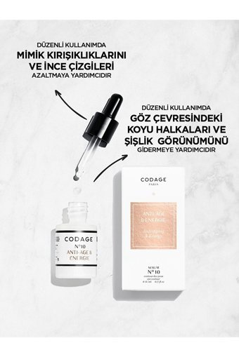 Codage Anti-Aging Aydınlatıcı Kırışıklık Karşıtı Gece Serumu 15 ml