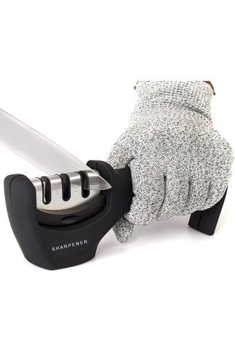 Sharpener ZJB-668 3 Açılı Elmas Bıçak Bileyici Siyah