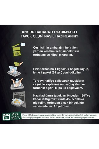 Knorr Sarımsaklı Tavuk Çeşnisi 7x34 gr