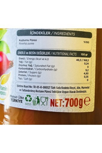 Öncüller Kuşburnu Marmelatı 700 gr
