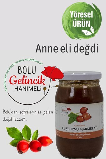 Gelincik Hanımeli Kuşburnu Marmelatı 450 gr