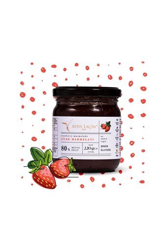 Atiye Laçin Çilek Marmelatı 220 gr