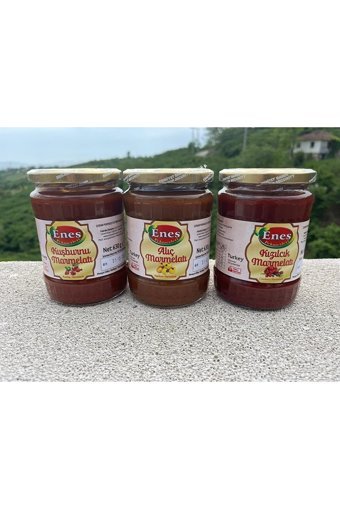 Enes Pekmezleri Alıç-Kızılcık-Kuşburnu Marmelatı 3x630 gr