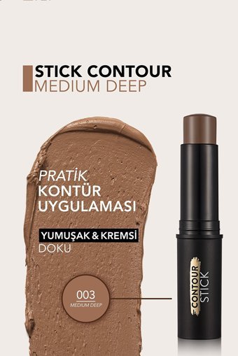 Flormar 003 Medium Deep Krem Stick Kontür