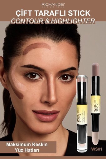 Richandie Wonder Çift Taraflı Krem Stick Kontür
