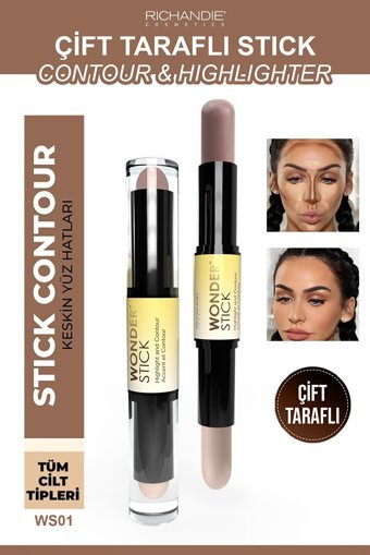 Richandie Wonder Çift Taraflı Krem Stick Kontür