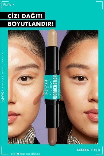 Nyx Professional Makeup Fair Çift Taraflı Krem Stick Kontür