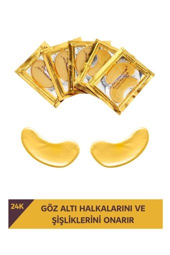 Jami Beauty Crystal Collagen Gold Kolajenli Göz Altı Jel Maske 5×2 Adet