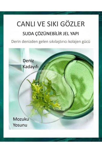 Bıoaqua Kolajenli Göz Altı Jel Maske 60 Adet
