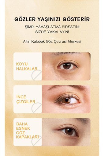 Sadoer Golden Göz Çevresi Kağıt Maske 3×2 Adet