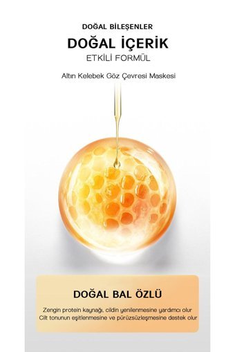Sadoer Golden Göz Çevresi Kağıt Maske 3×2 Adet