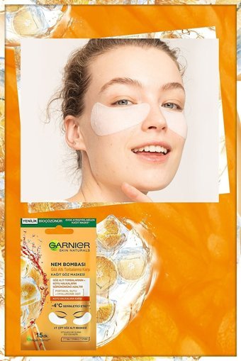 Garnier Nem Bombası Göz Altı Kağıt Maske 3×2 Adet
