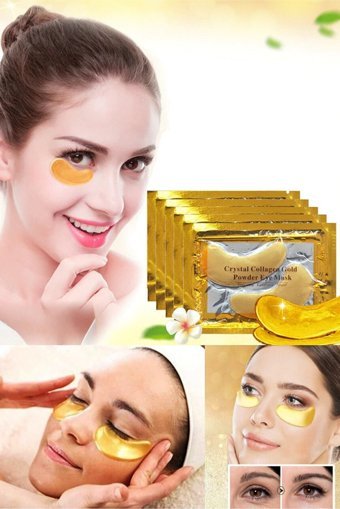 Qniay 24K Gold Kolajenli Göz Altı Jel Maske 2 Adet