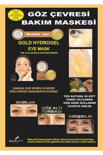 Beauty Eyes Kolajenli Göz Altı Jel Maske 60 Adet