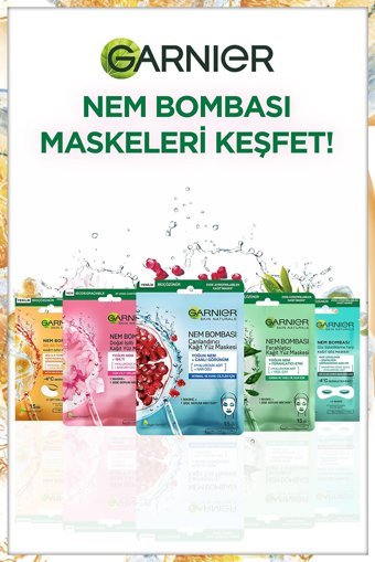 Garnier Nem Bombası Göz Altı Kağıt Maske 2 Adet