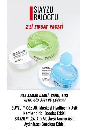 Sıayzu Göz Altı Jel Maske 2×60 Adet
