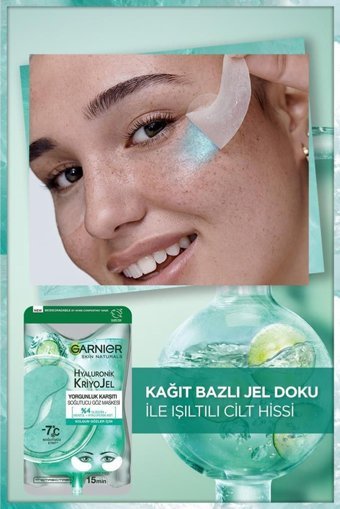 Garnier Hyaluronik Kriyojel Göz Altı Kağıt Maske 3×2 Adet