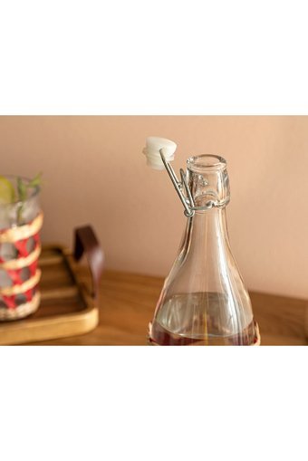 English Home Stripe Wicker Cam 980 ml Mantar Kapaklı Sürahi