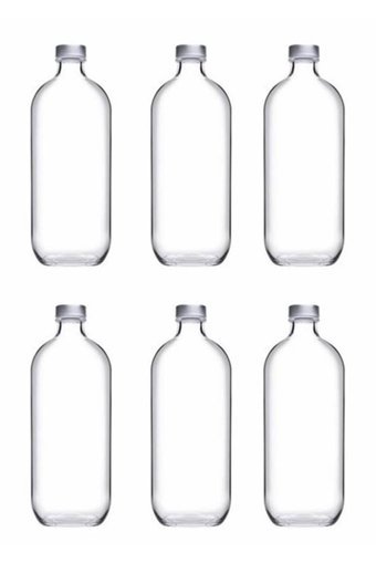 Paşabahçe Iconic Cam 6x0.5 lt Metal Kapaklı Sürahi
