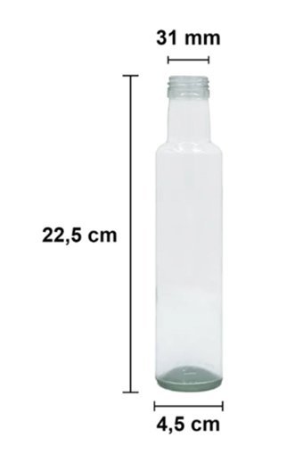 Milea Cam 6x250 ml Plastik Kapaklı Sürahi