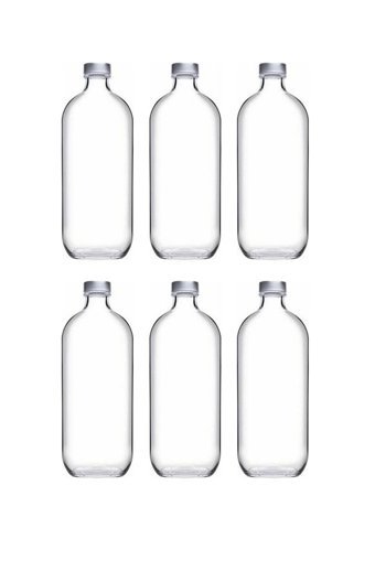 Paşabahçe Iconic Cam 6x1 lt Metal Kapaklı Sürahi
