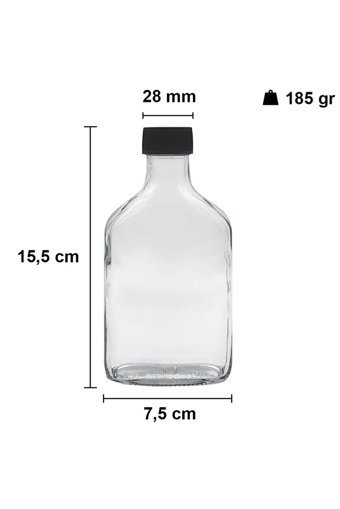 Coldbrewtrend Cam 200 ml Plastik Kapaklı Sürahi
