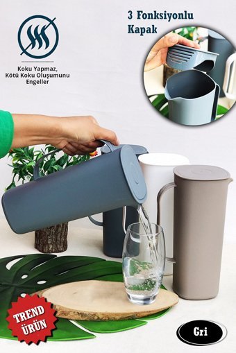 Şahane Pazar Plastik 1.8 lt Plastik Kapaklı Sürahi
