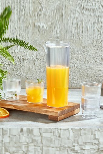 Nandy Home Akrilik 1.2 lt Akrilik Kapaklı Sürahi