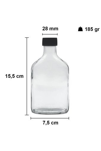 Hba Art Craft Cam 6x200 ml Plastik Kapaklı Sürahi