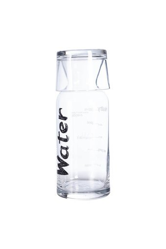 Mudo Concept Water Cam 700 ml Cam Kapaklı Başucu Sürahisi