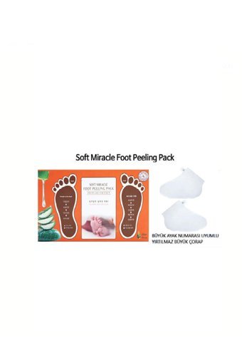 Mjkorean Ölü Deri-Çatlak Çorap Tipi Ayak Peeling Maskesi 3 Adet