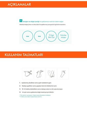 Missha Ölü Deri-Çatlak Çorap Tipi Ayak Peeling Maskesi 5 Adet