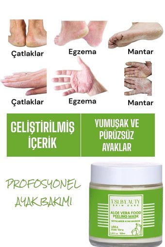 Eslbeauty Egzama-Mantar Aloe Veralı Soyulan Ayak Peeling Maskesi