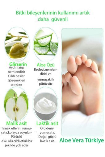 Efero Nemlendirici Aloe Veralı Çorap Tipi Ayak Peeling Maskesi