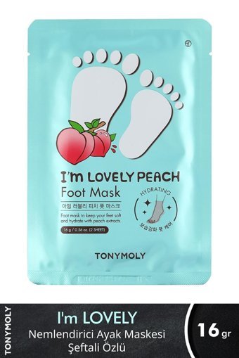 Tonymoly I'm Lovely Peach Nemlendirici Çorap Tipi Ayak Maskesi