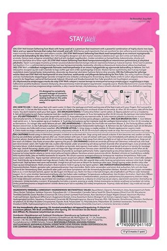 Stay Well Instant Softening Yumuşatıcı Çorap Tipi Ayak Maskesi