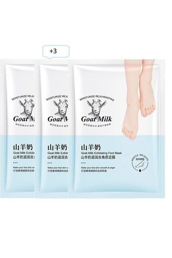 Loovitech Goat Milk Ölü Deri-Çatlak Çorap Tipi Ayak Peeling Maskesi 3 Adet