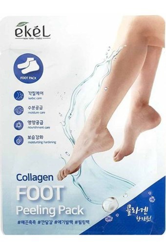 Ekel Natural Newyork Parıs Collagen Koku Çorap Tipi Ayak Peeling Maskesi