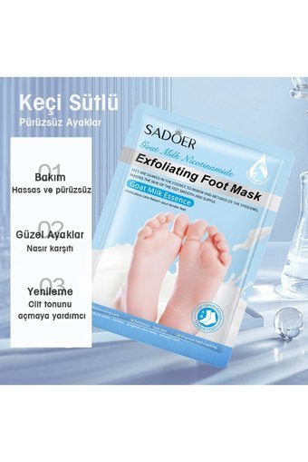 Sadoer Nemlendirici Çorap Tipi Ayak Maskesi 10 Adet