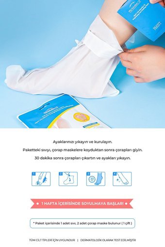 Jigott Nemlendirici Çorap Tipi Ayak Peeling Maskesi