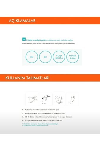 Turkuaz Ölü Deri-Çatlak Çorap Tipi Ayak Maskesi