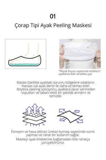 Village 11 Factory Nemlendirici Çorap Tipi Ayak Peeling Maskesi
