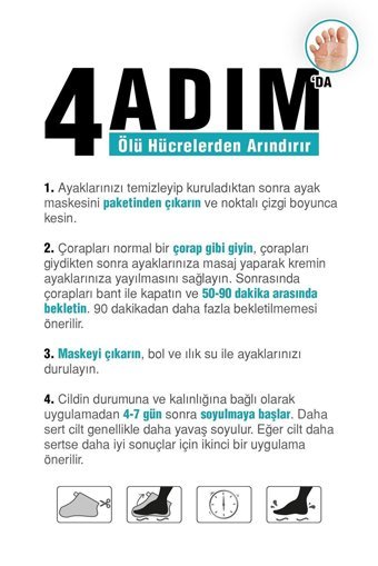 Mara Exfoliating Ölü Deri Çorap Tipi Ayak Maskesi