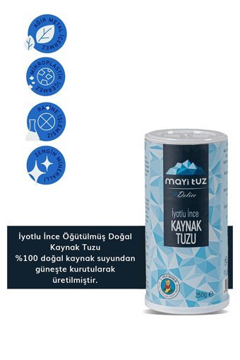 Mayi Tuz İyotlu Toz Kaynak Tuzu Kutu 5x250 gr