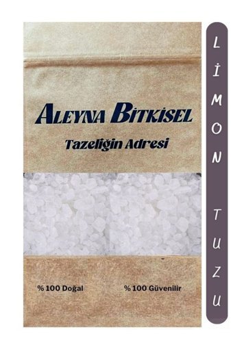 Aleyna Bitkisel İyotsuz Kristal Limon Tuzu Paket 50 gr
