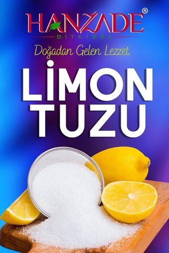Hanzade Bitkisel İyotsuz Toz Limon Tuzu Paket 500 gr